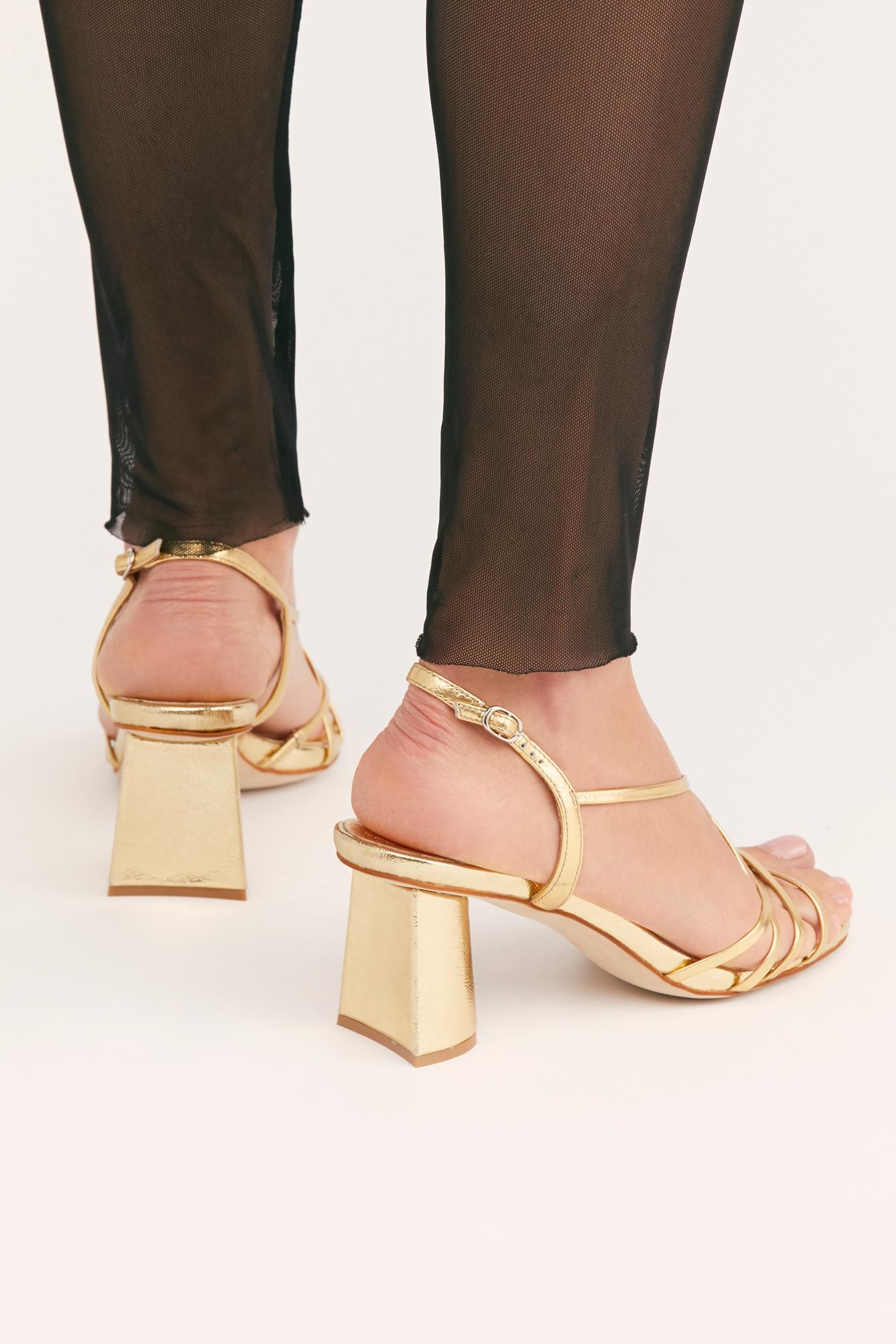 jeffrey campbell gold heels