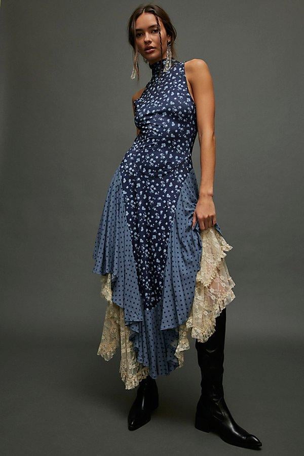 knee length dresses for ladies Free People Lucinda Midi Dress main image 0