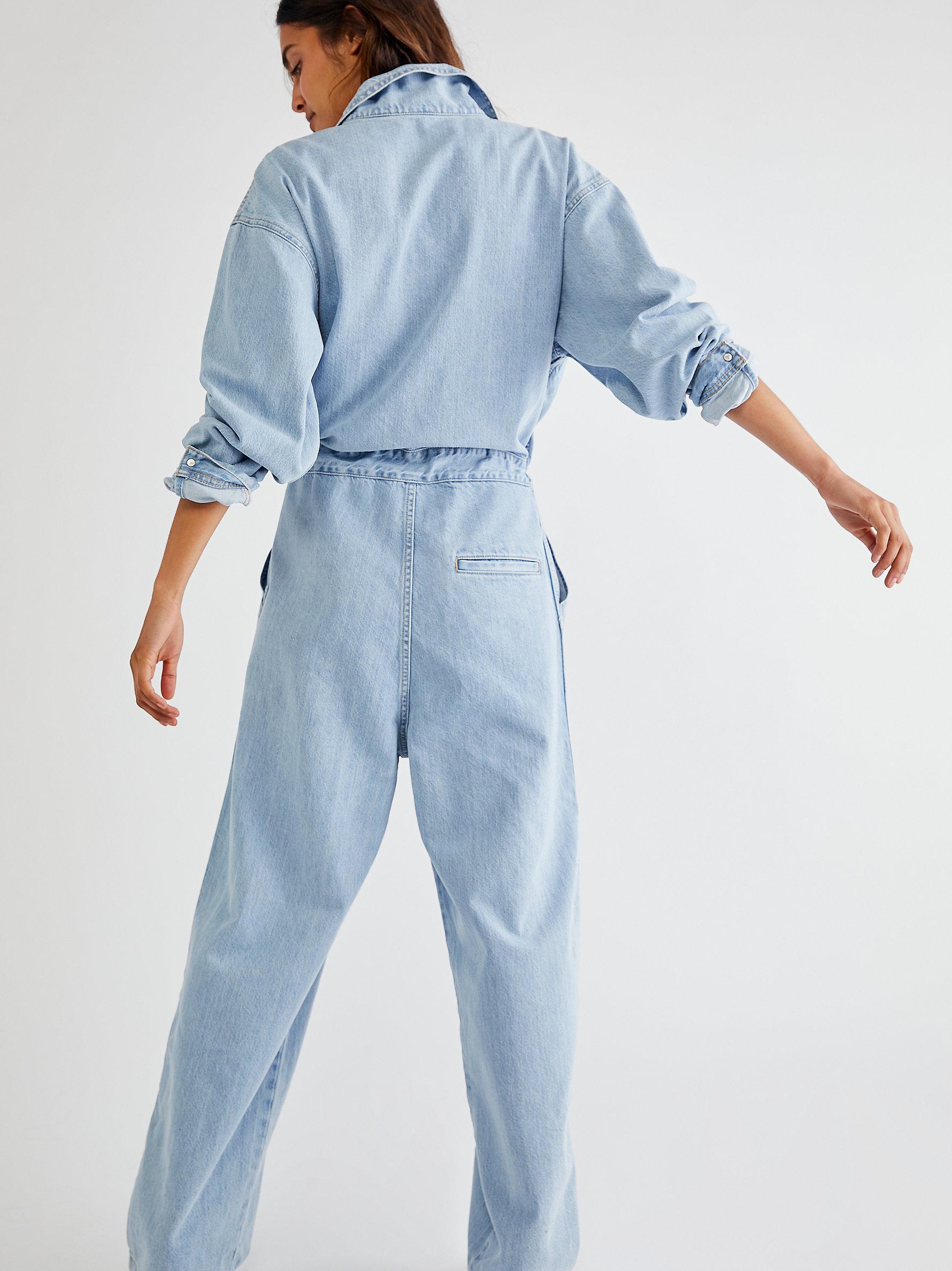 Free People Levi's Roomy Jumpsuit in Blue | Lyst