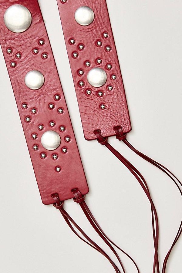 NWT Free People Leda Wrap Belt in Sour Cherry Leda Wrap Belt | Free People main image 3