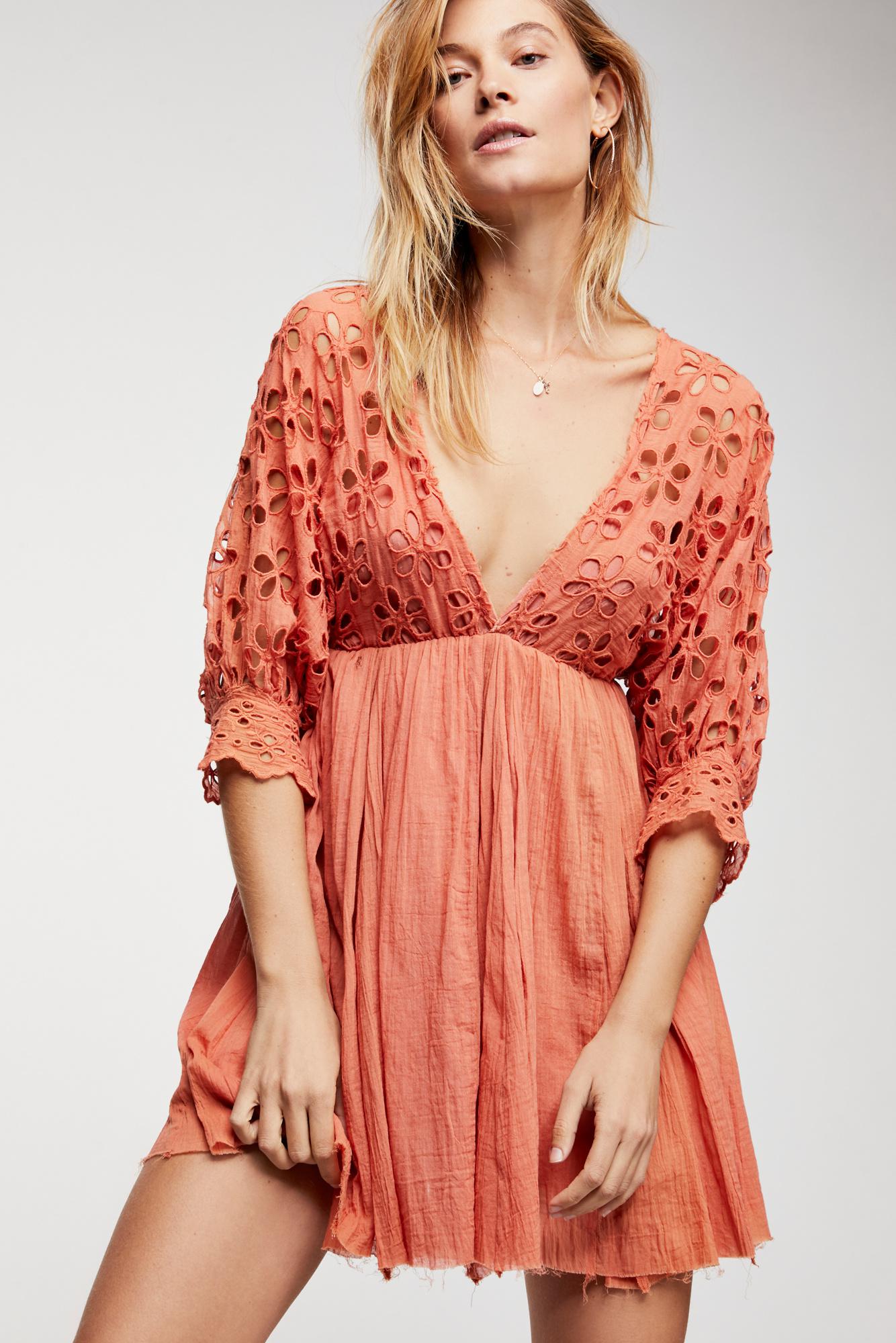 bella note white eyelet mini dress