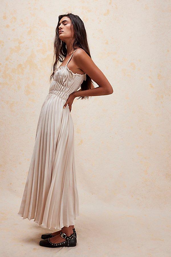 Georgia Hardinge Metal Dress At Free People In Oyster, Size: Us 12 in  Natural | Lyst