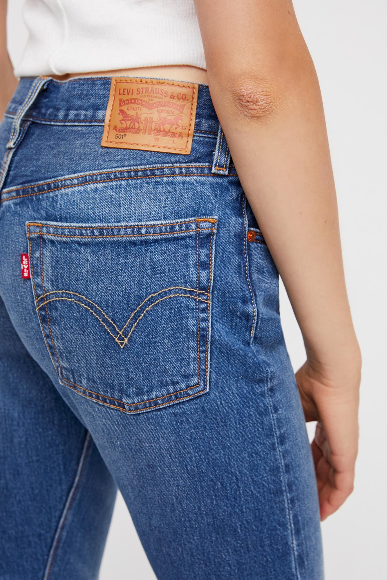 Free People Levi's 501 Original Jeans By Levi's in Blue - Lyst