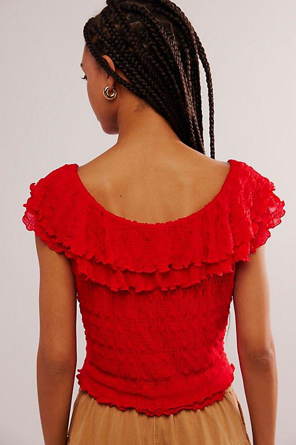 Free People Love You More Tee in Red | Lyst
