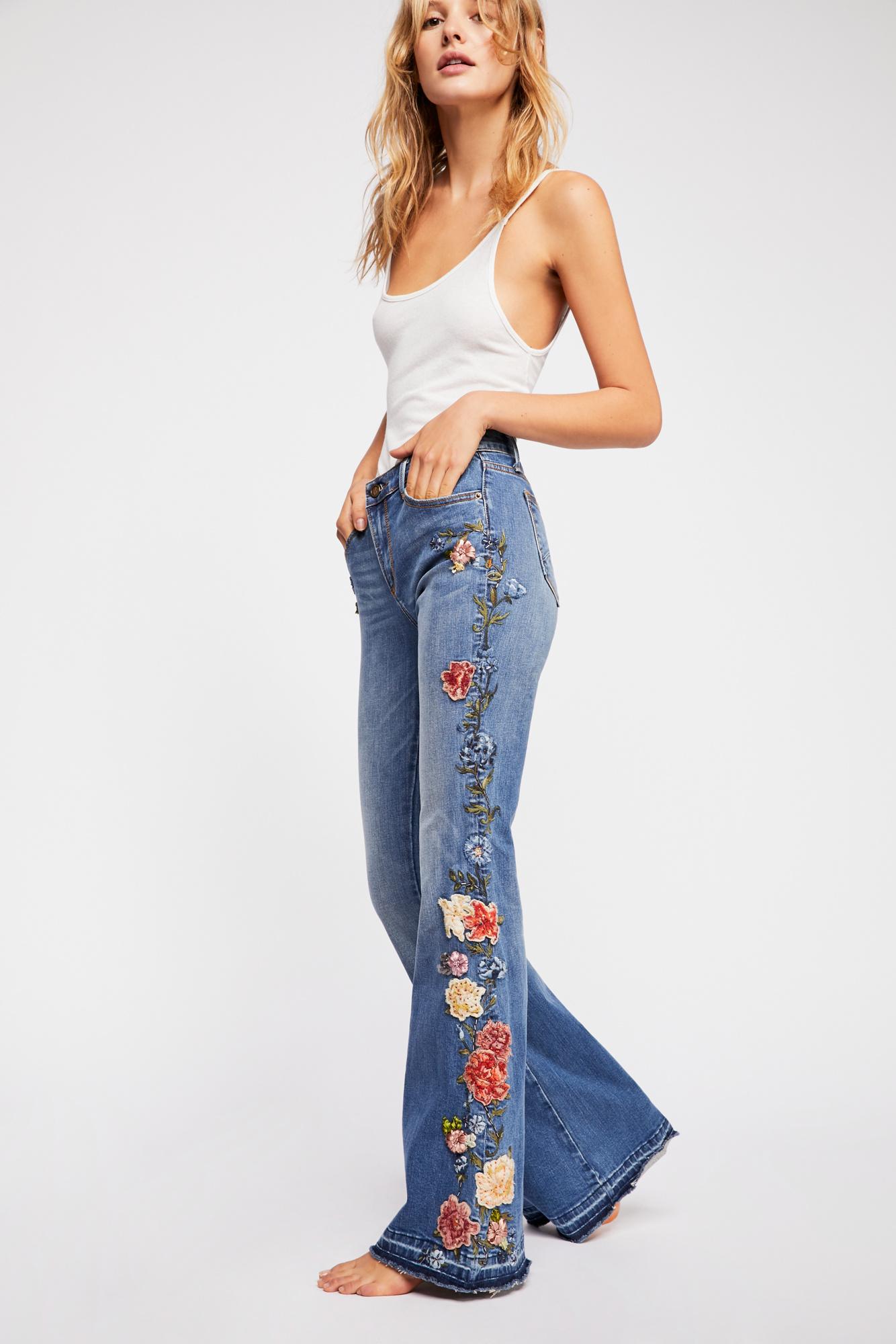 Free People Denim Driftwood Farrah 