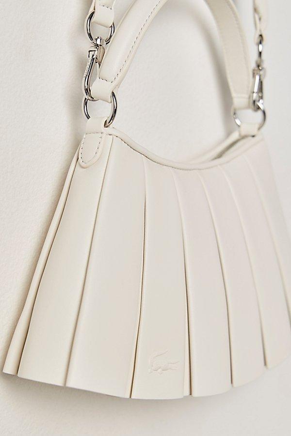 ILIIT LACOSTE LENGLEN BAG ホワイト Large Lenglen Leather Bag - Women's Cross Body Bags - New In