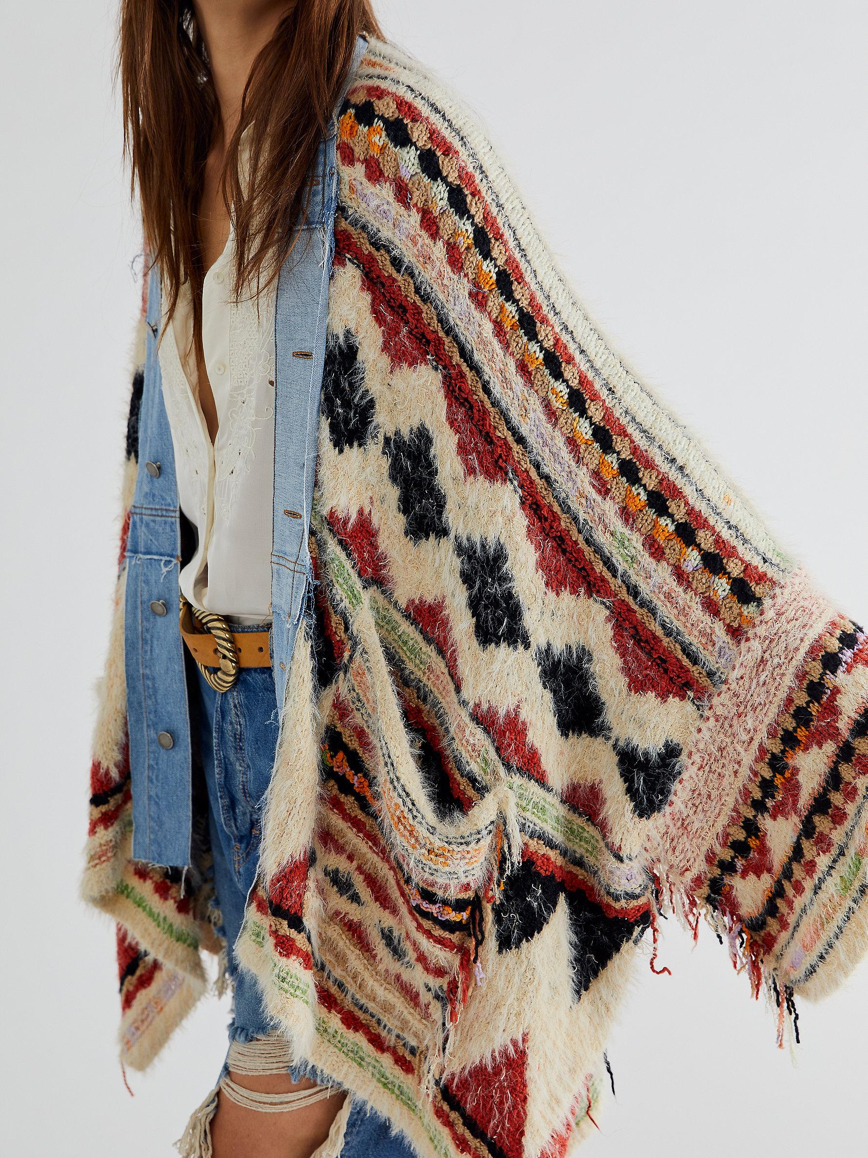 Free People Running Wild Poncho | Lyst