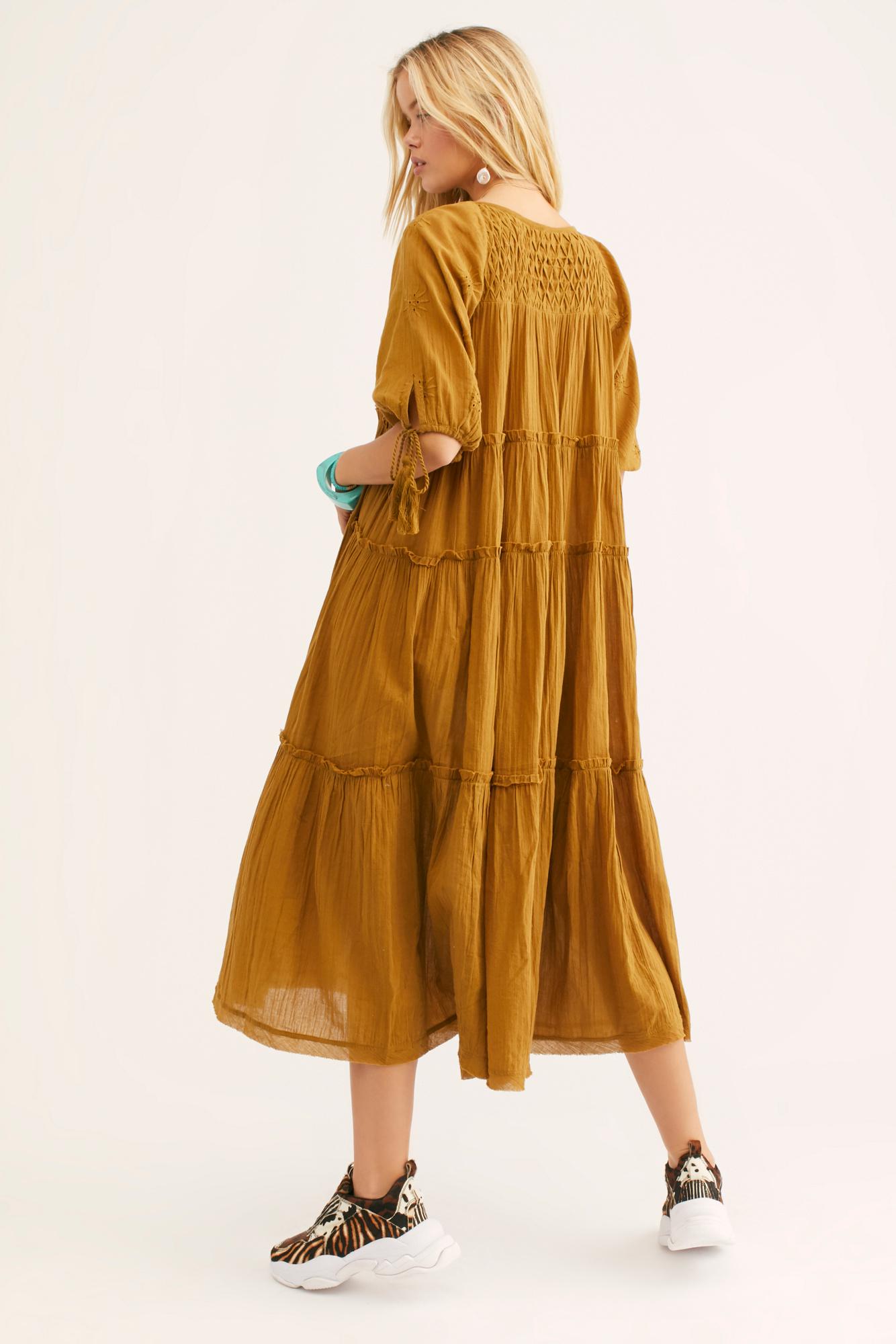 celestial skies midi dress