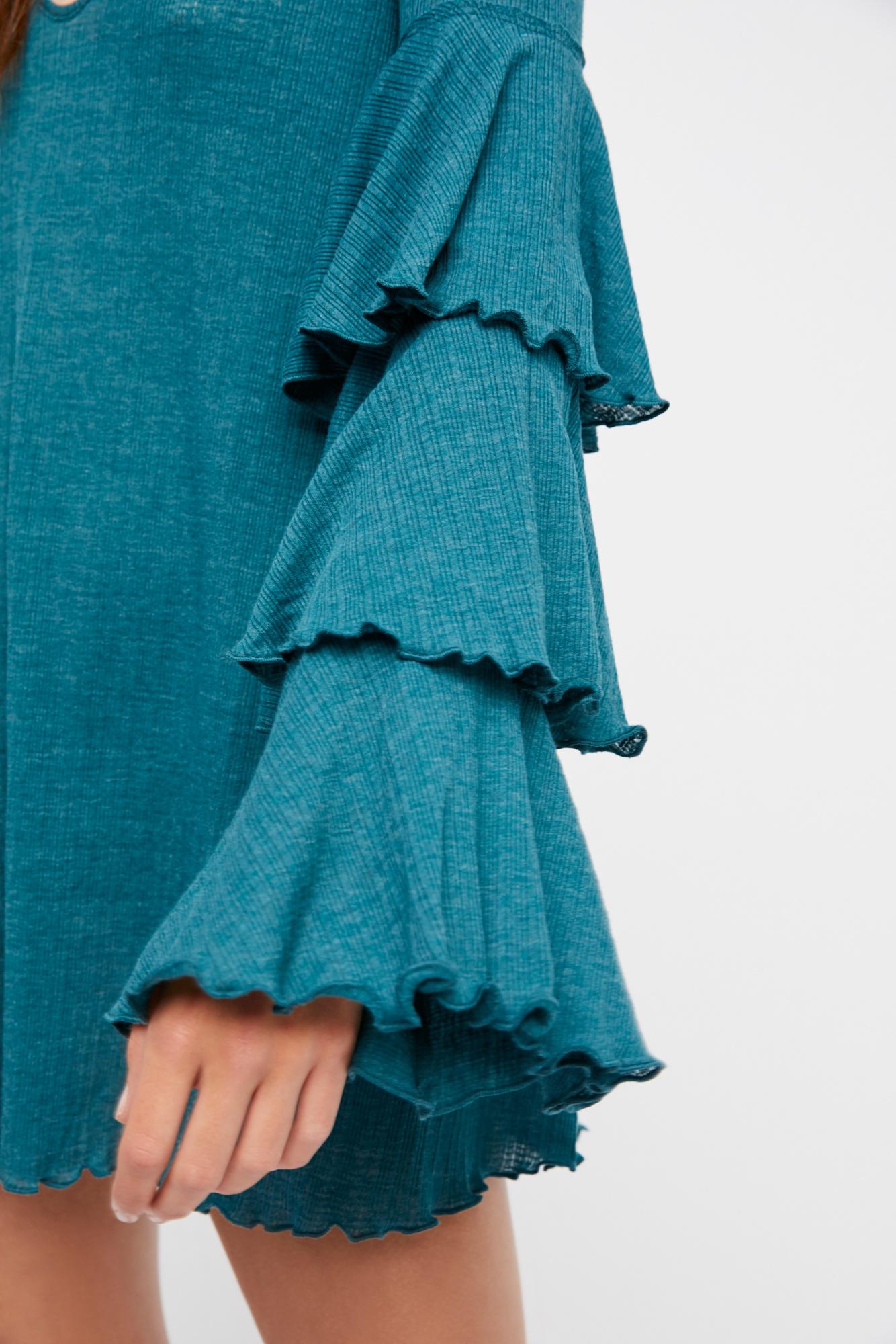 People Synthetic Seashore Mini Dress 
