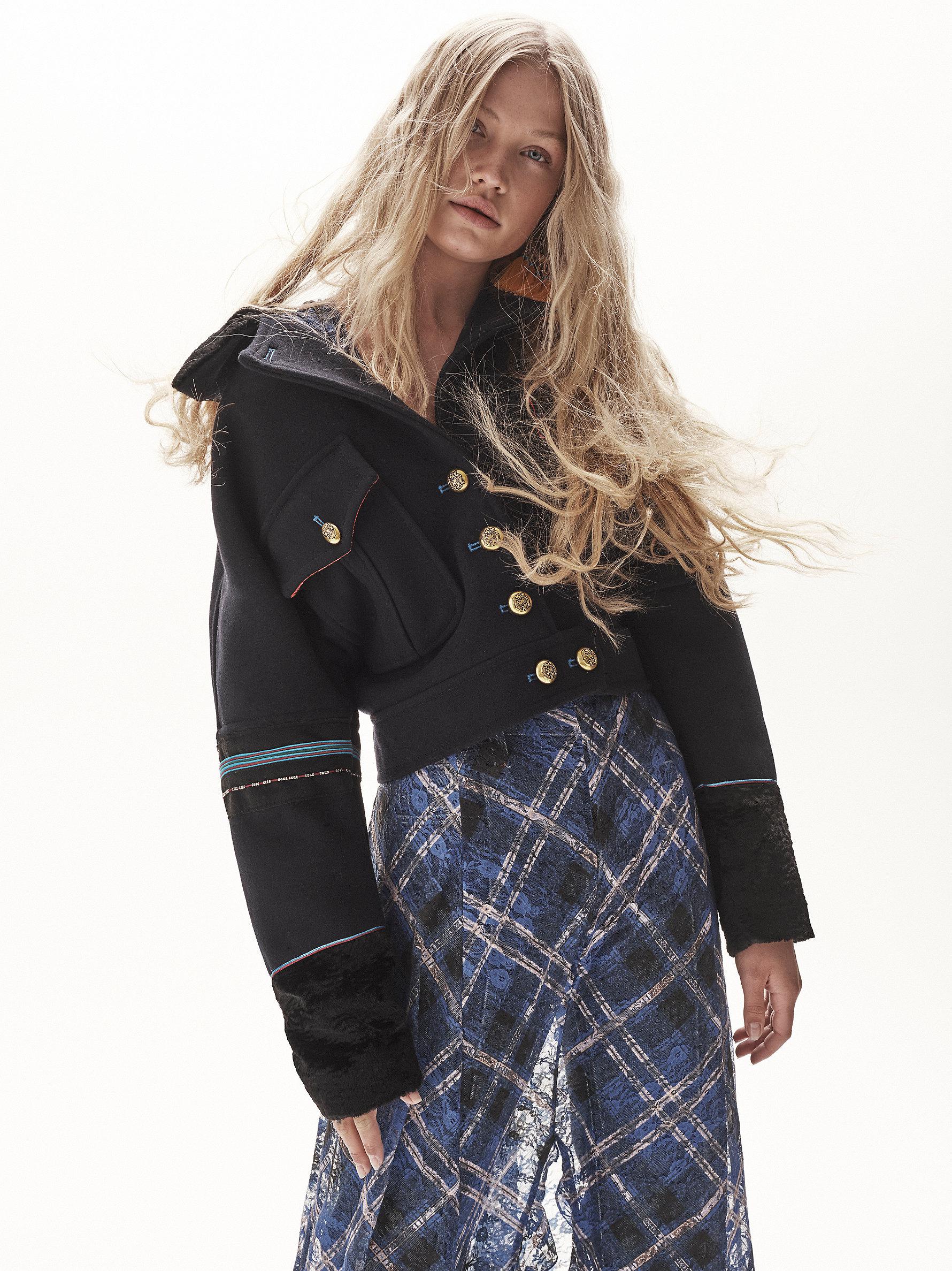 Wool Cropped Eisenhower Jacket 