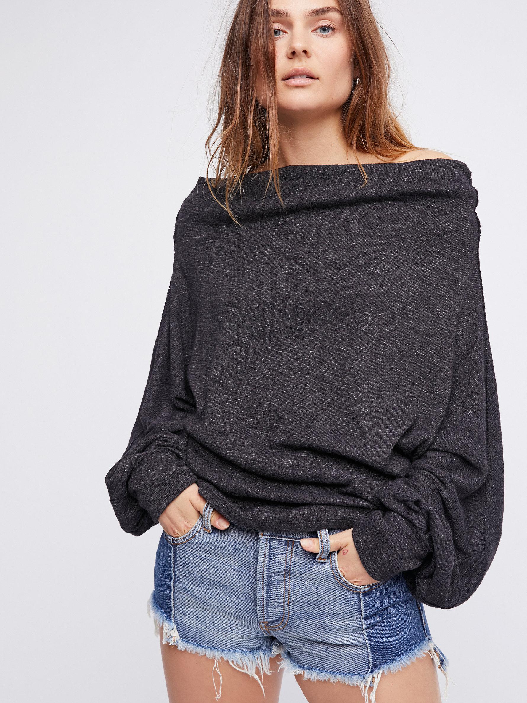 Free People We The Free Skyline Thermal in Black | Lyst