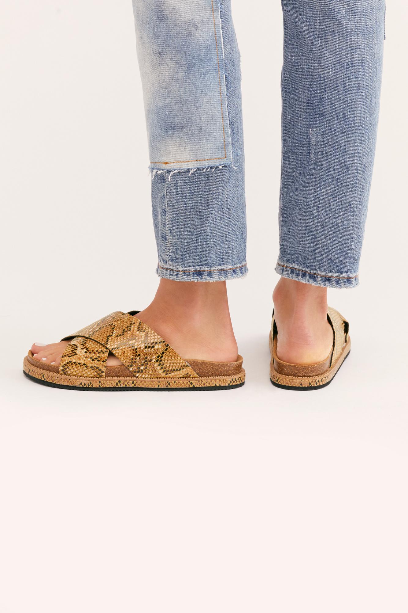 Free People Rubber Sidelines Footbed Sandals By Fp Collection in ...