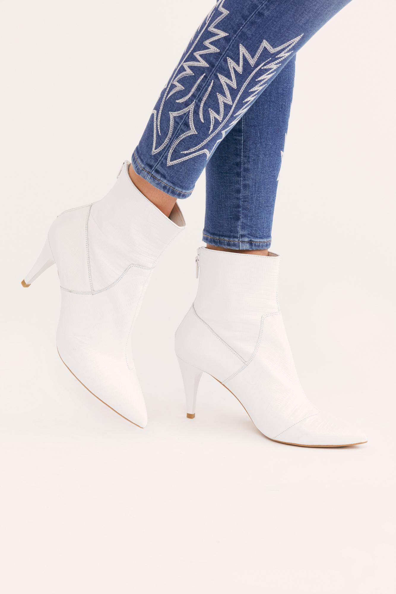 free people white booties