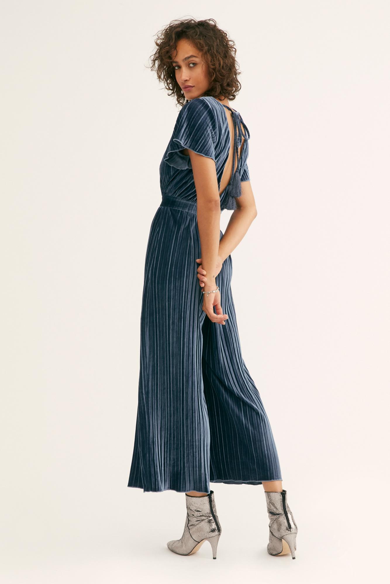minkpink velvet jumpsuit