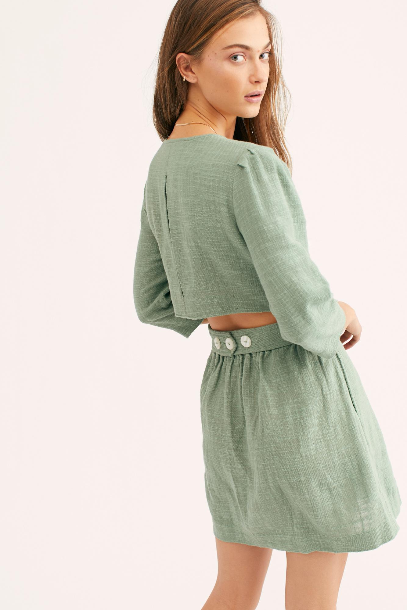 olive boho dress