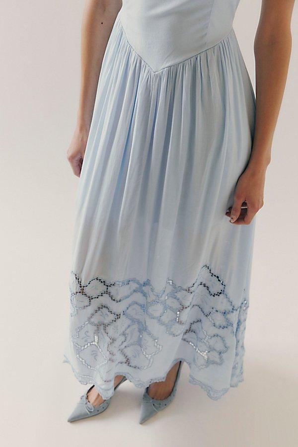 bali beach fest dress free people Free People Bali Beach Fest Bodysuit Embroidered Sequins Halter Maxi Dress XL