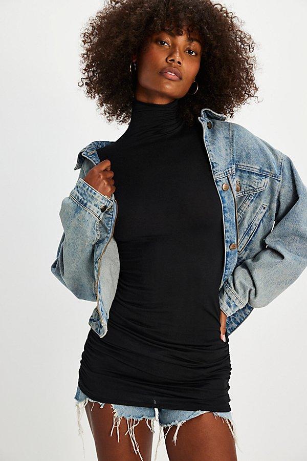 Designer black turtleneck sweater online