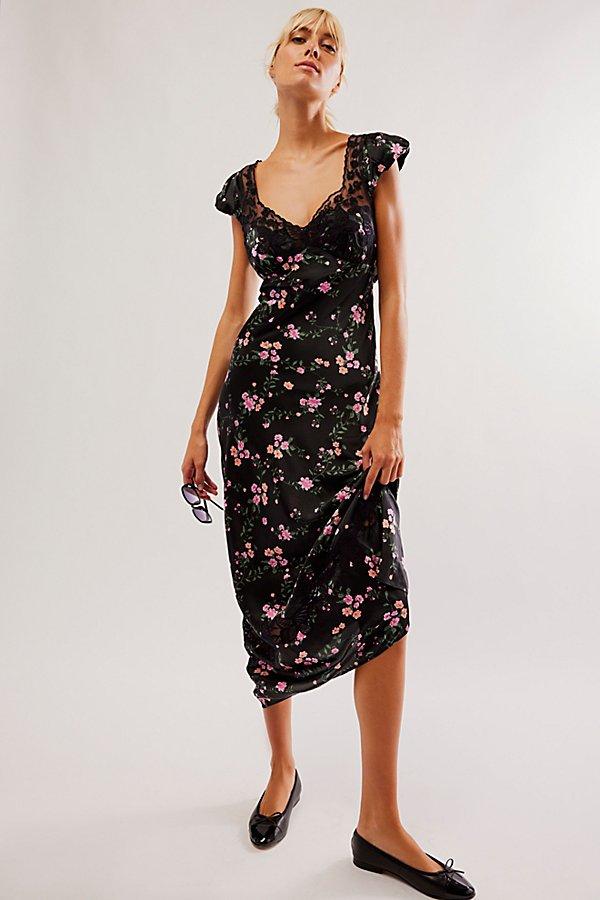 butterfly babe midi dress Free People In Black And White Comb Multi/Misc Butterfly Babe Maxi Dress |