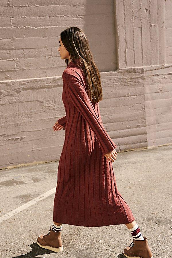 Free People Wanda Sweater Dress in Brown | Lyst