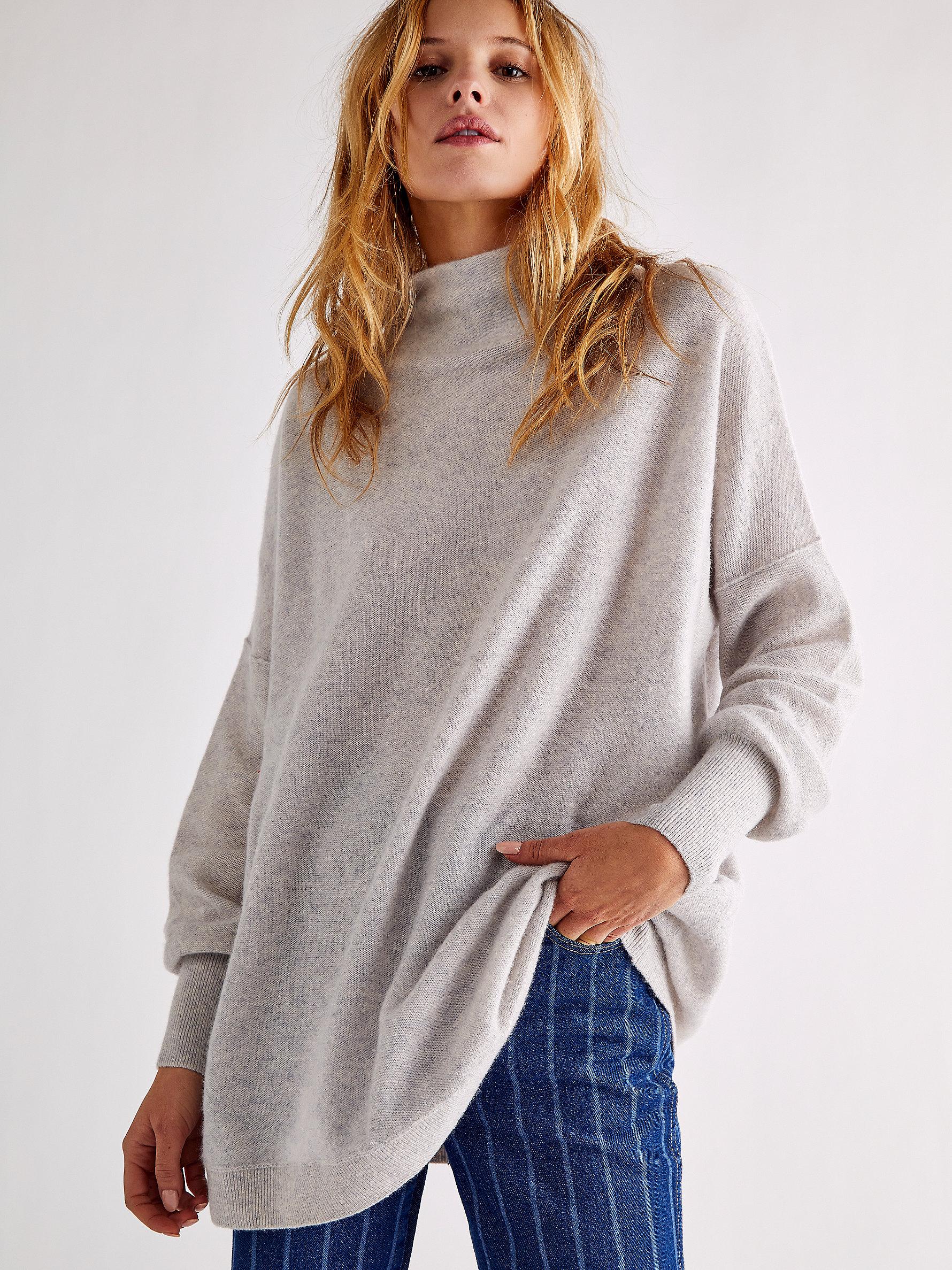 Free People Ottoman Cashmere Tunic in Gray
