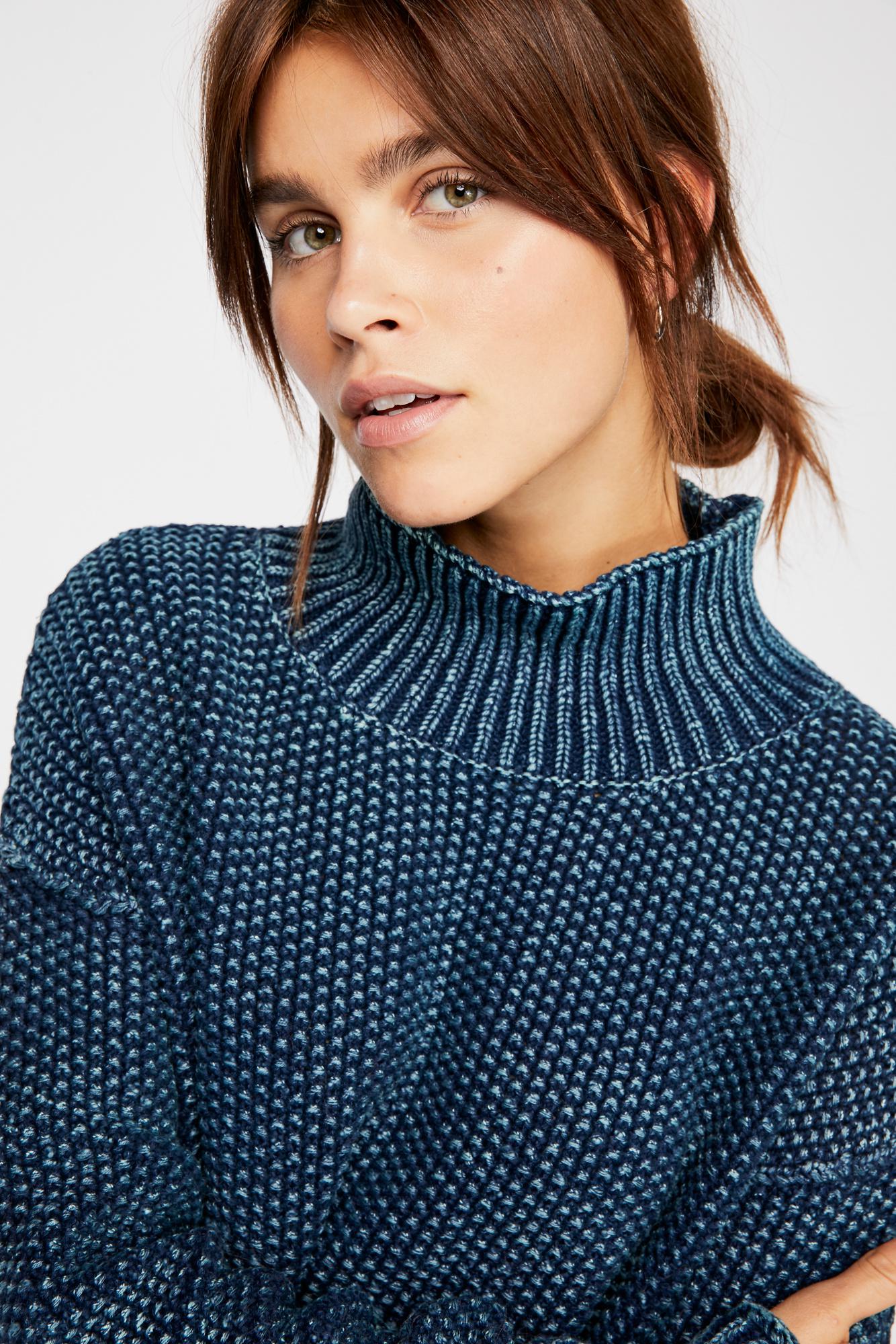 free people seedling mock neck sweater