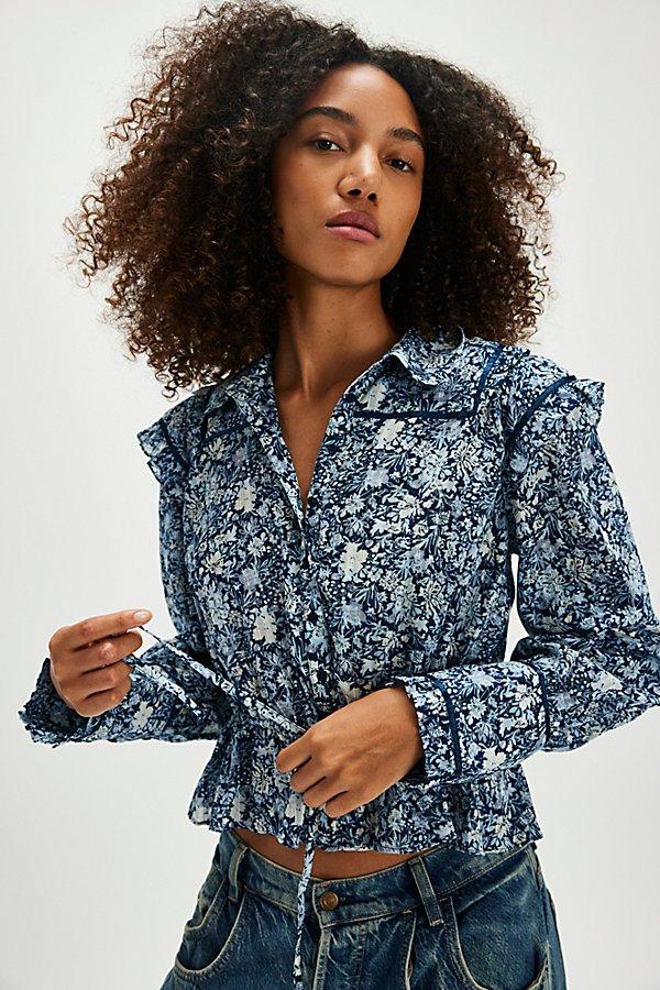 NEW Free People Printed Floral sold Blouse