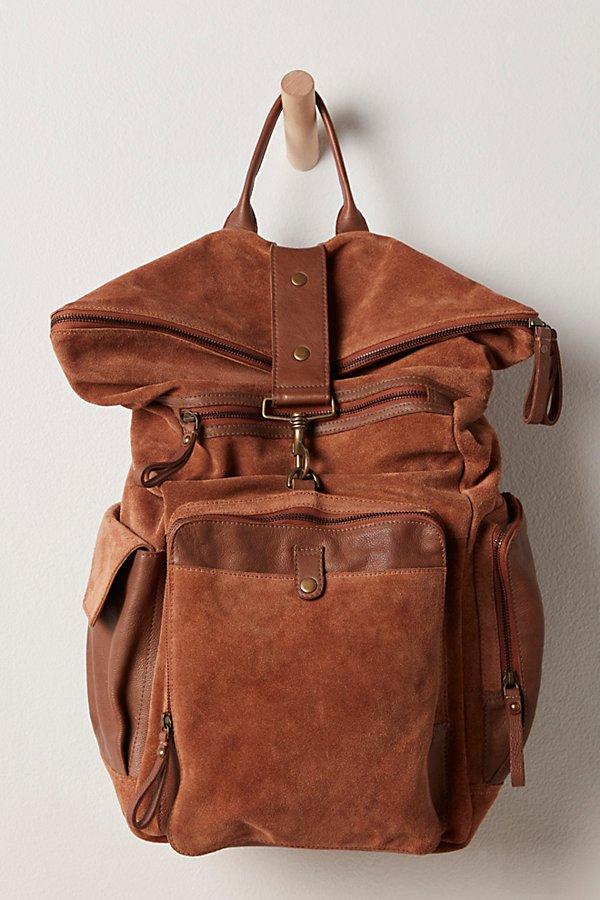 Free People Suede Brigade Backpack in Brown | Lyst display picture 2