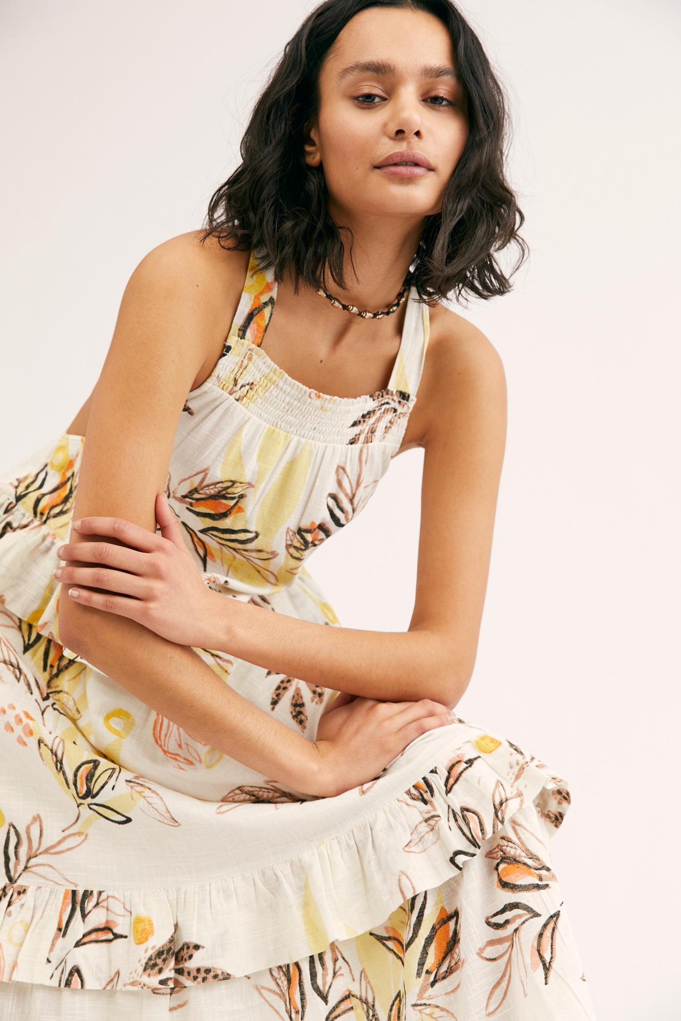 anita printed maxi dress