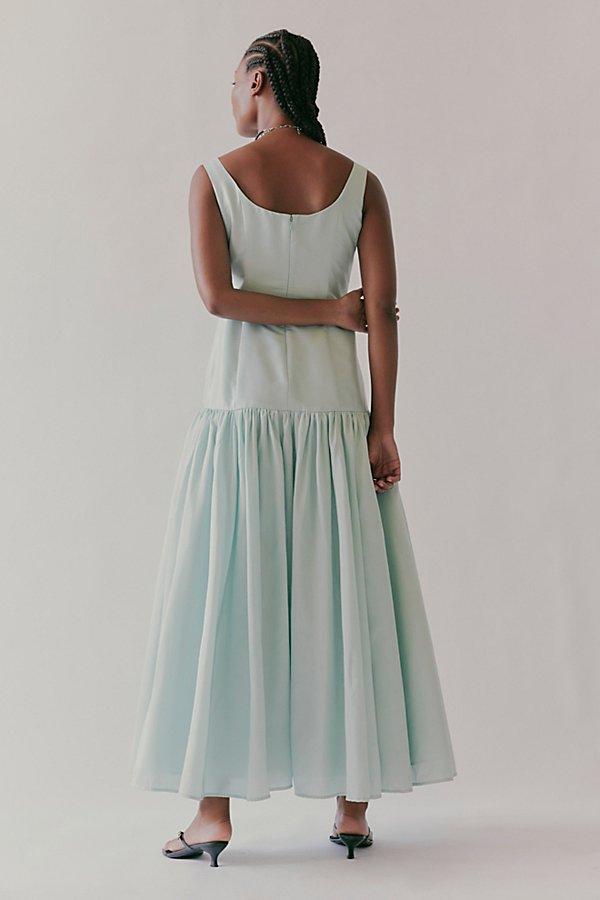 green emerald velvet dress lietta gown – Hutch main image 0