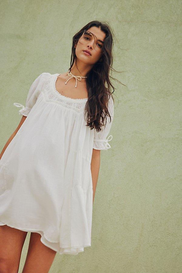 Free People Sandy Shores Babydoll Dress in Green | Lyst UK