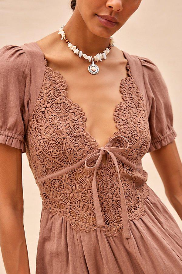 Free People All You Need Is Lace Midi in Natural | Lyst Free People All You Need Is Lace Midi in Natural | Lyst