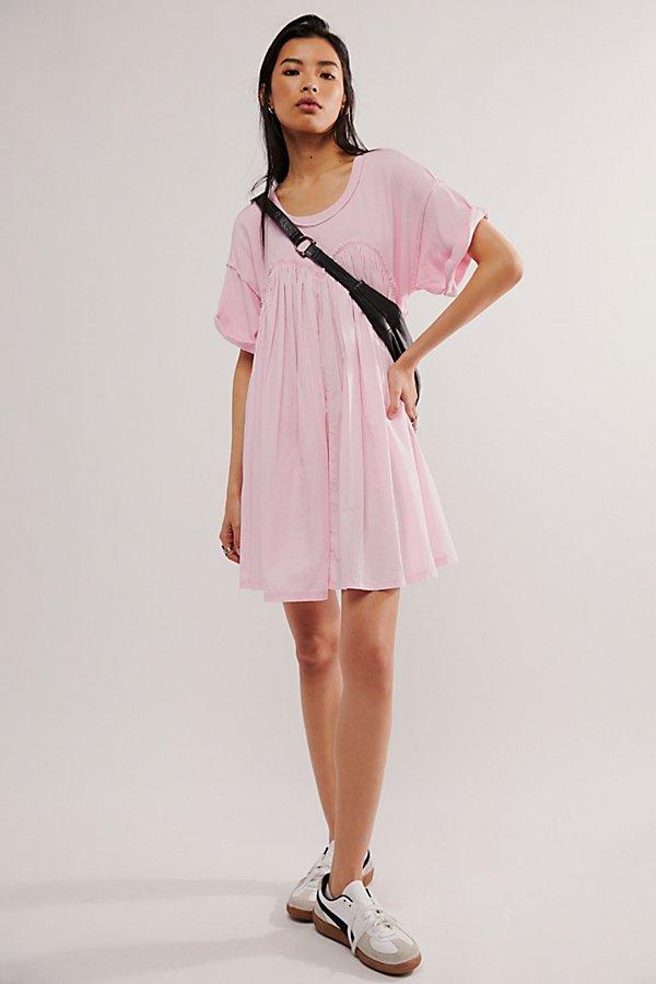 free people catalina mini dress Free People size XS Catalina Mini Dress White Baby Doll Relaxed Oversized