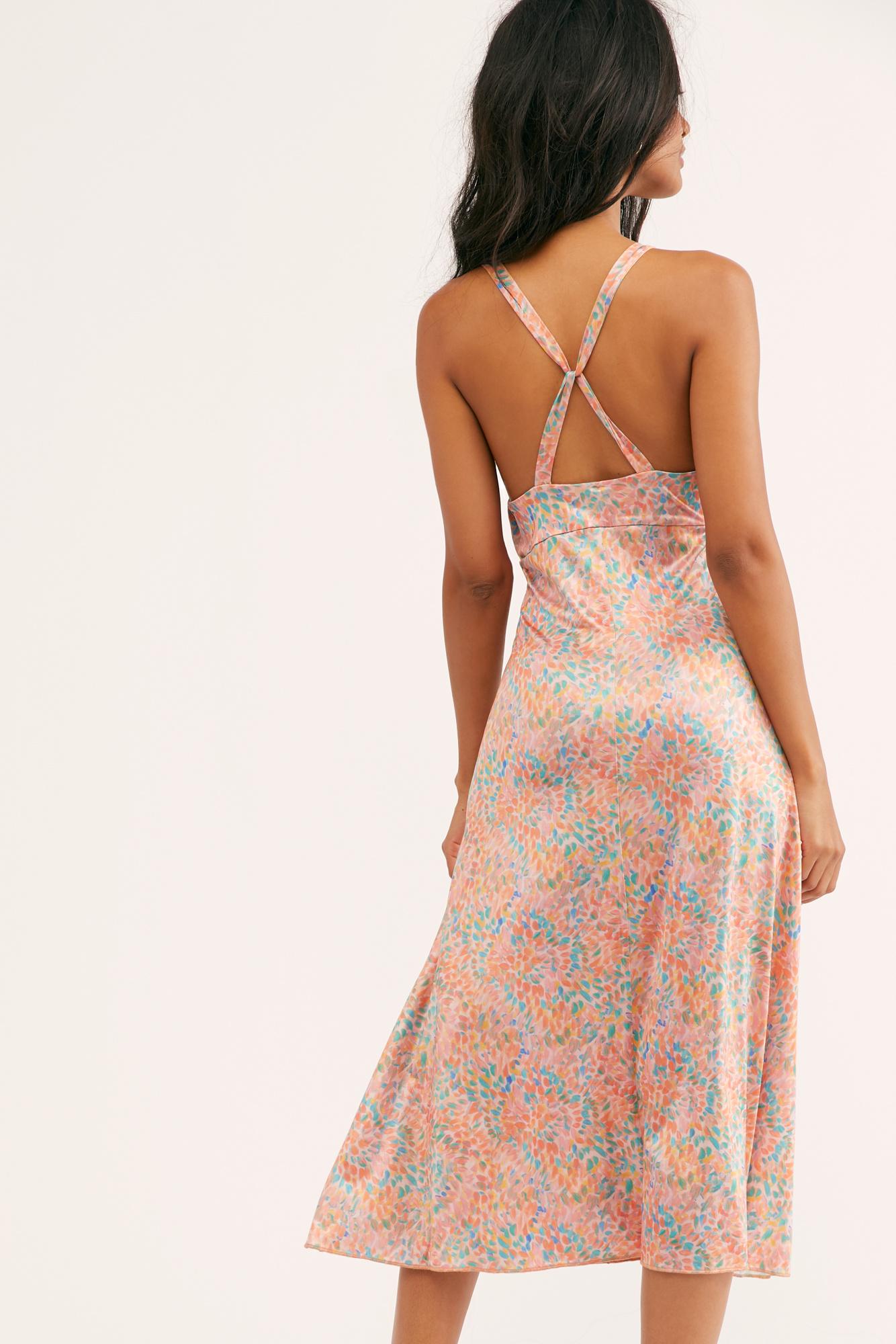 nowhere to be slip dress