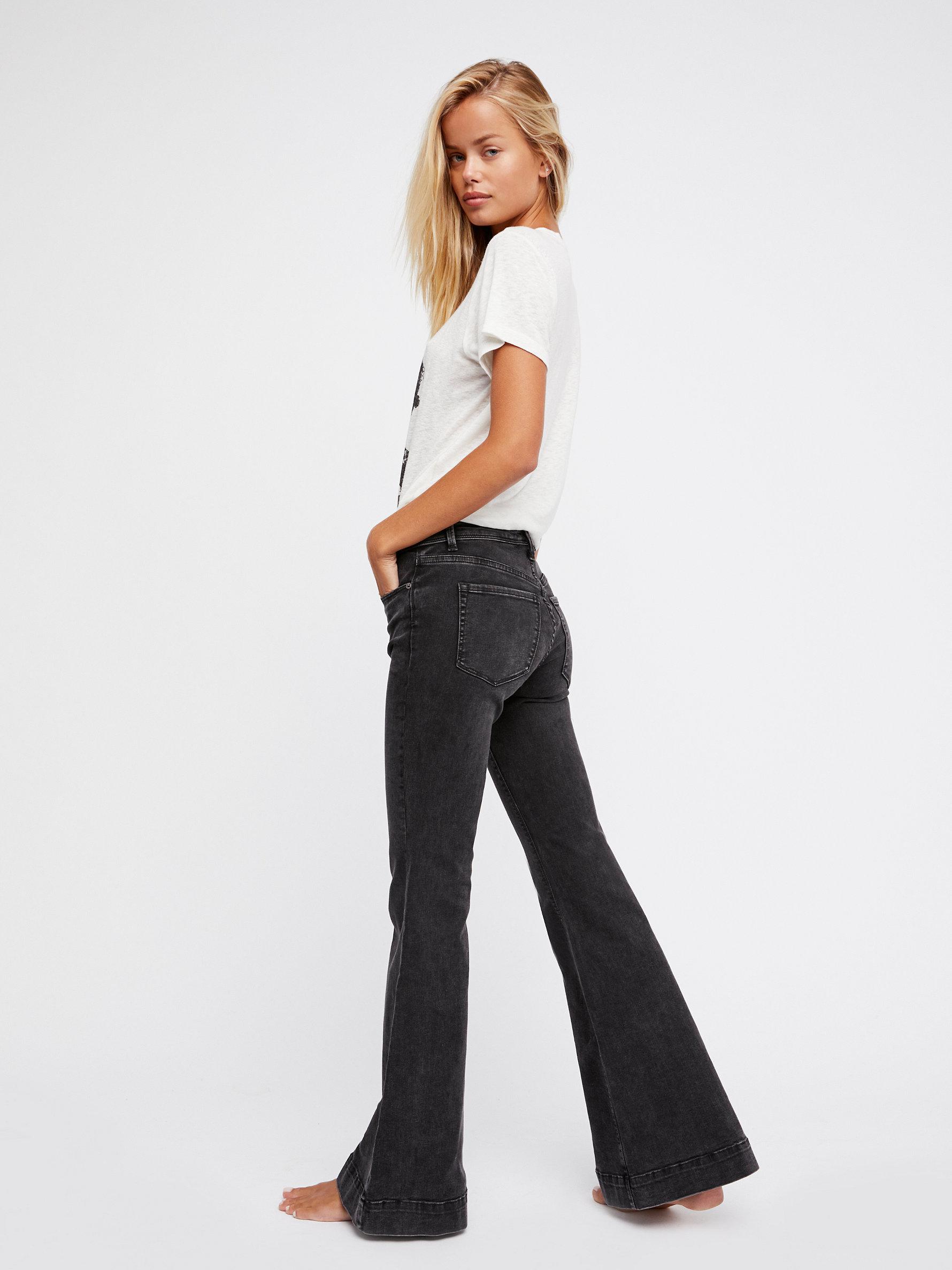 free people low tide flare jeans