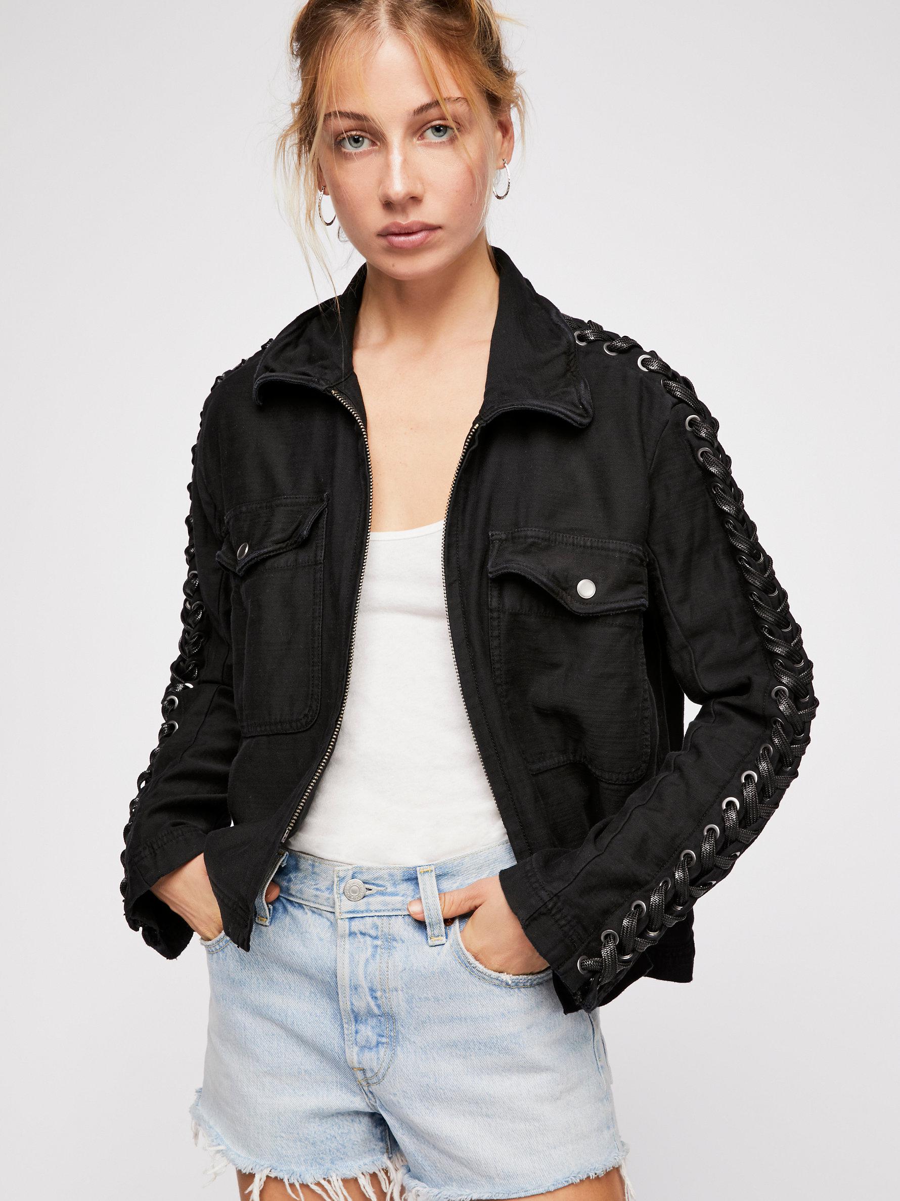 denim military jacket 