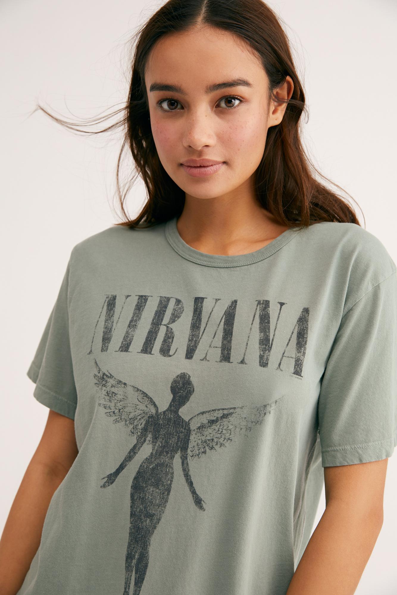 nirvana green shirt
