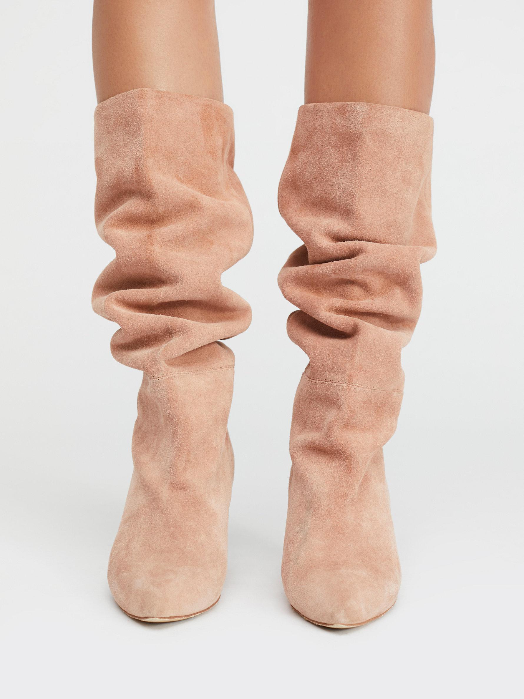 Free People Suede Modern Slouch Boot Lyst