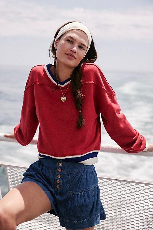 (取寄) フリーピープル レディース リオ スウェットシャツ Free People women Rio Sweatshirt Ivory Combo Free People Rio Sweatshirt – ROOLEE