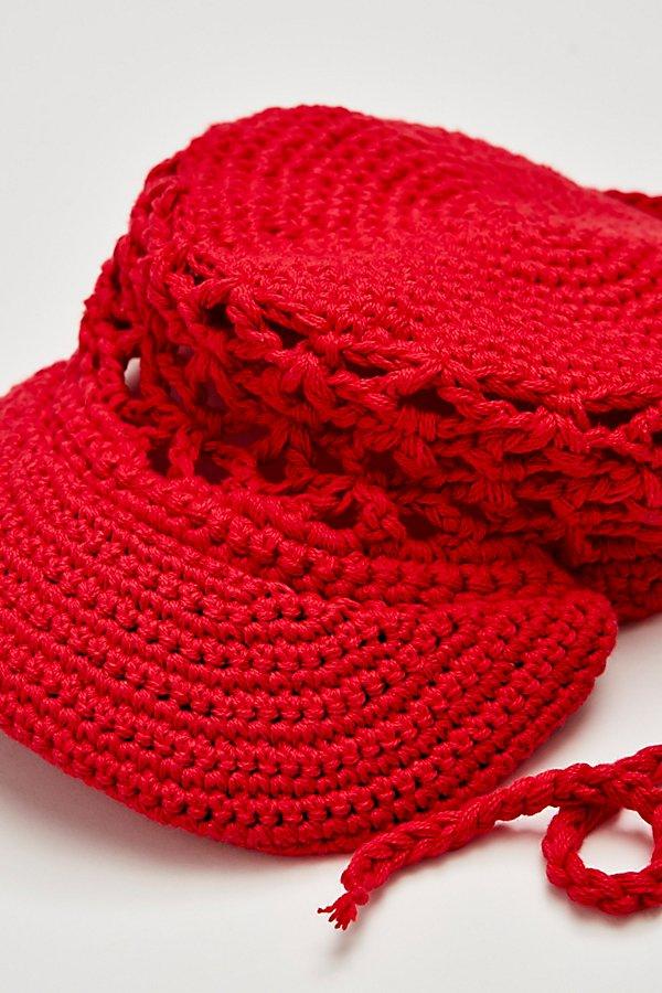 Free People | Silvie Crochet Baseball Hat - Red - Bohemian- Festival - NWT Free People Silvie Crochet Baseball Hat in Red | Lyst main image 4