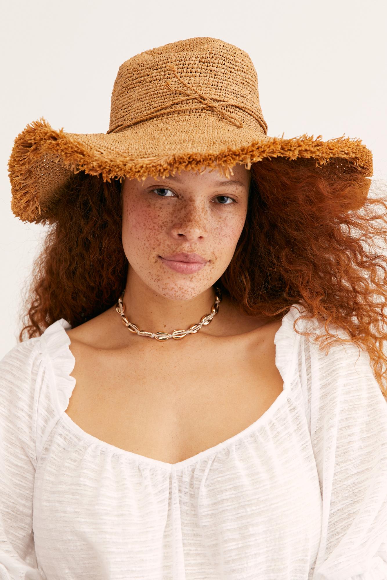 PEOPLE NATURAL COCO STRAW BOATER HAT 