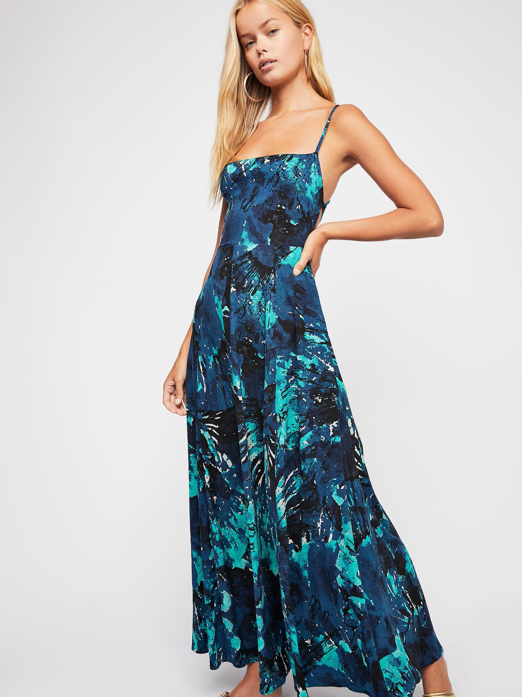nellie printed maxi dress