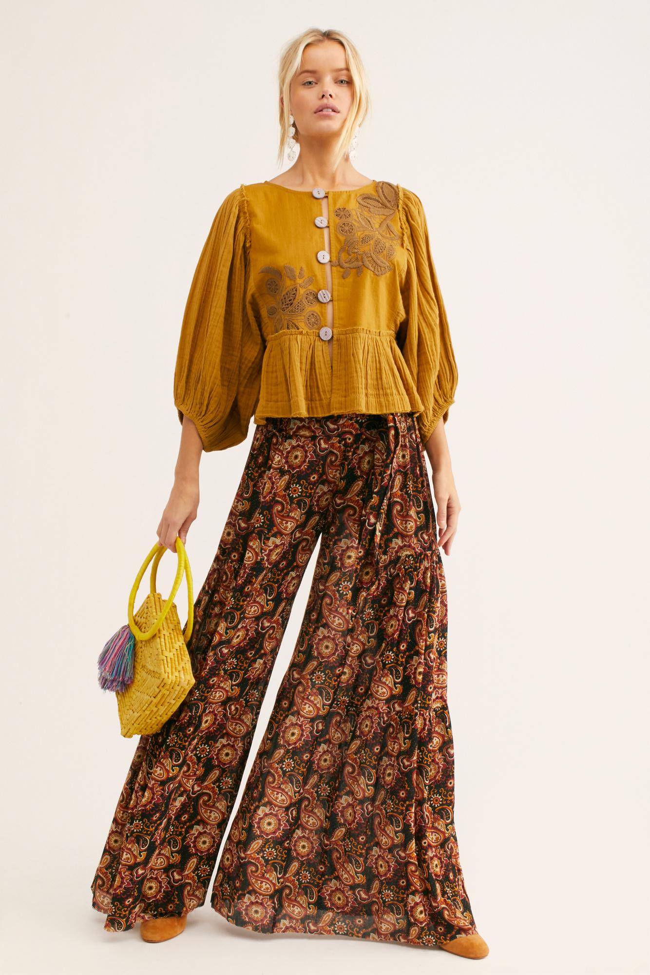 Aloha Printed Wide-leg Pants | Lyst