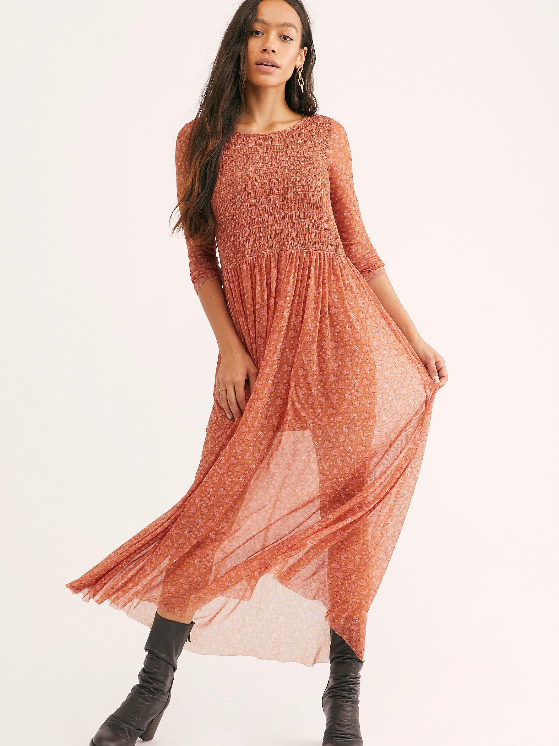 Free people hello and goodbye midi dress Clearance
