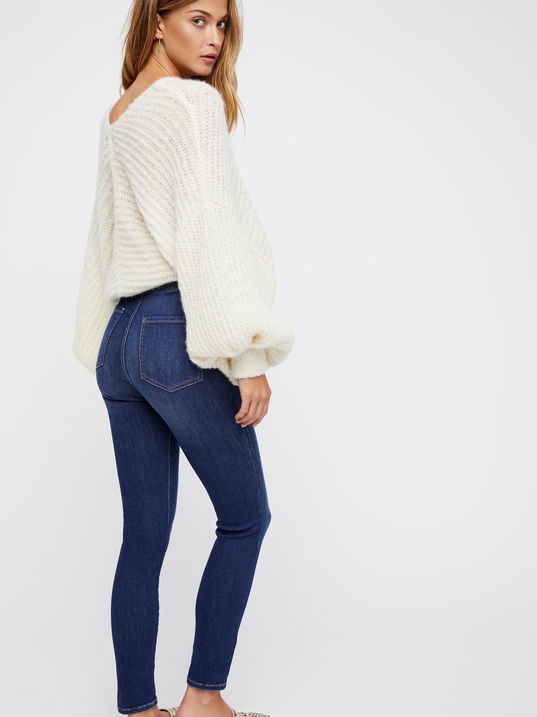 free people pull on skinny jeans