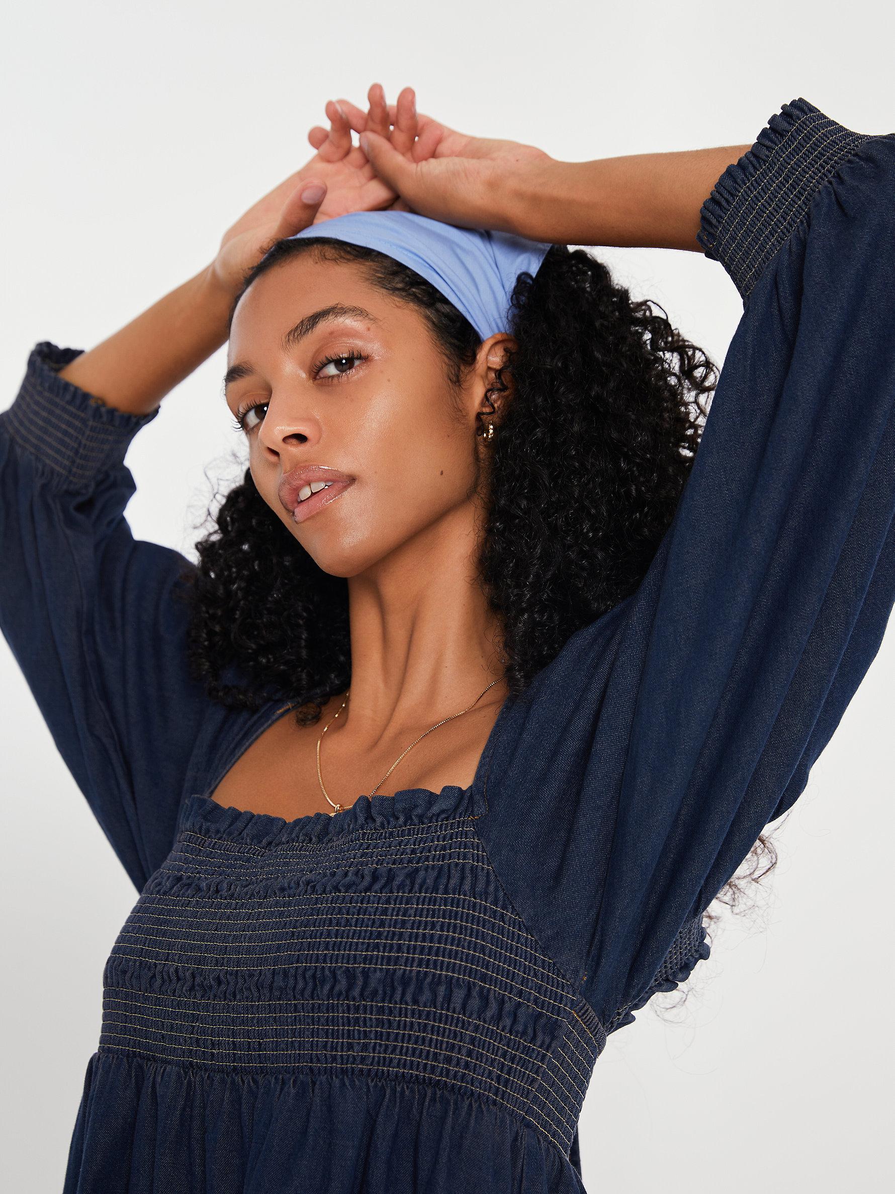 Free people clearance denim mini dress