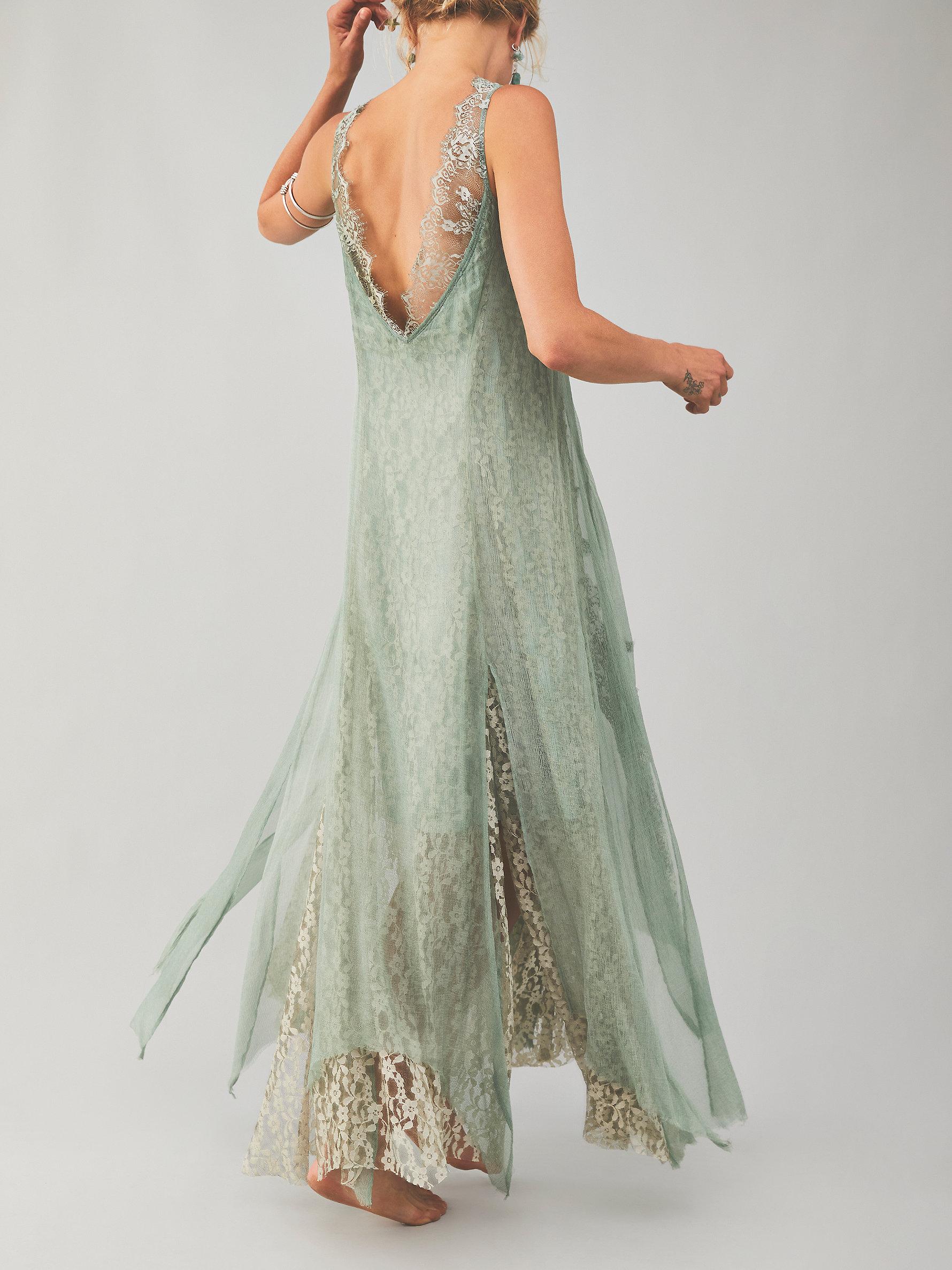 Free People Lace Robe De Thé Avec 