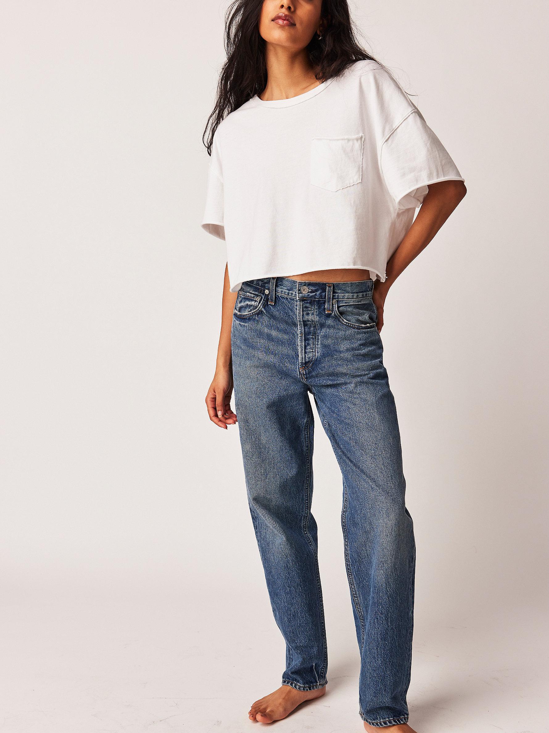Free People Citizens Of Humanity Devi Lowslung Baggy Tapered Jeans in