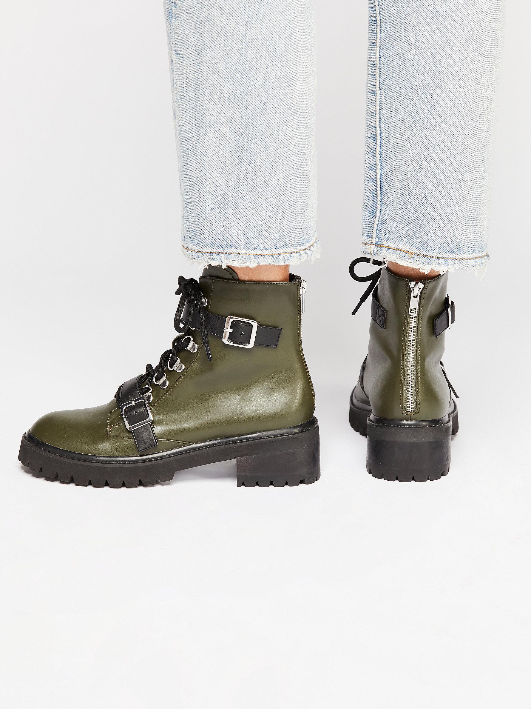 vegan slate lace up boot