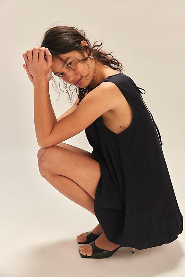 mini black elegant dress Cote Cap Sleeve Pocket Mini Dress