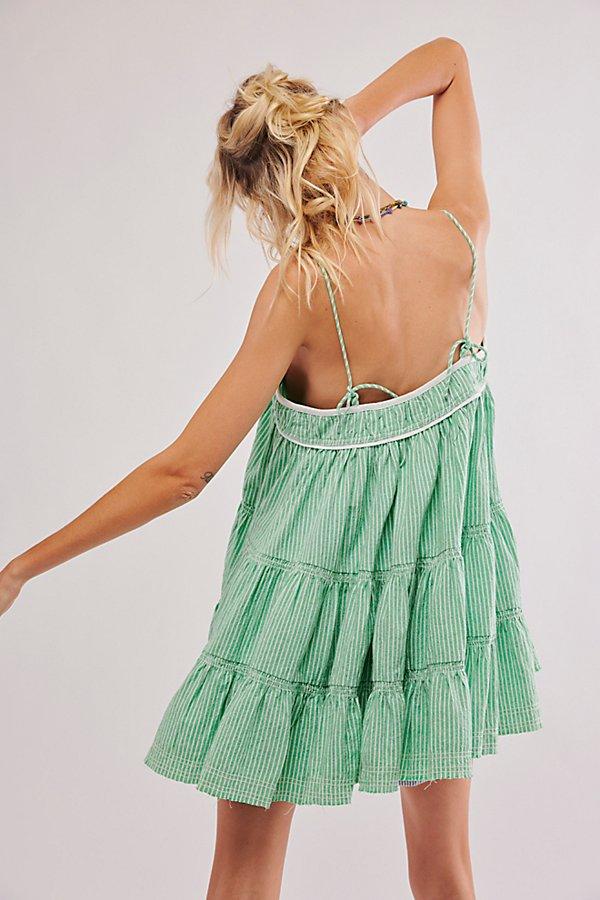 free people wilder days mini dress Free People Wilder Days Mini Dress in Green